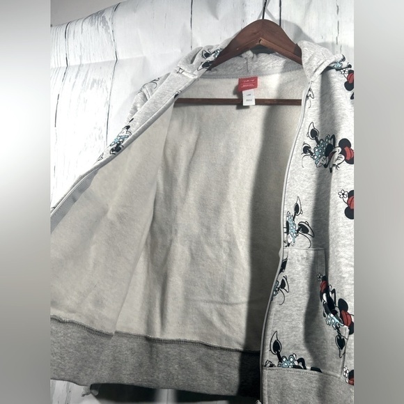 Disney Toddler Fleece Full Zip Up Hoodie Sweatshirt Outdoor Minnie Mouse XS 4/5 - Picture 8 of 10